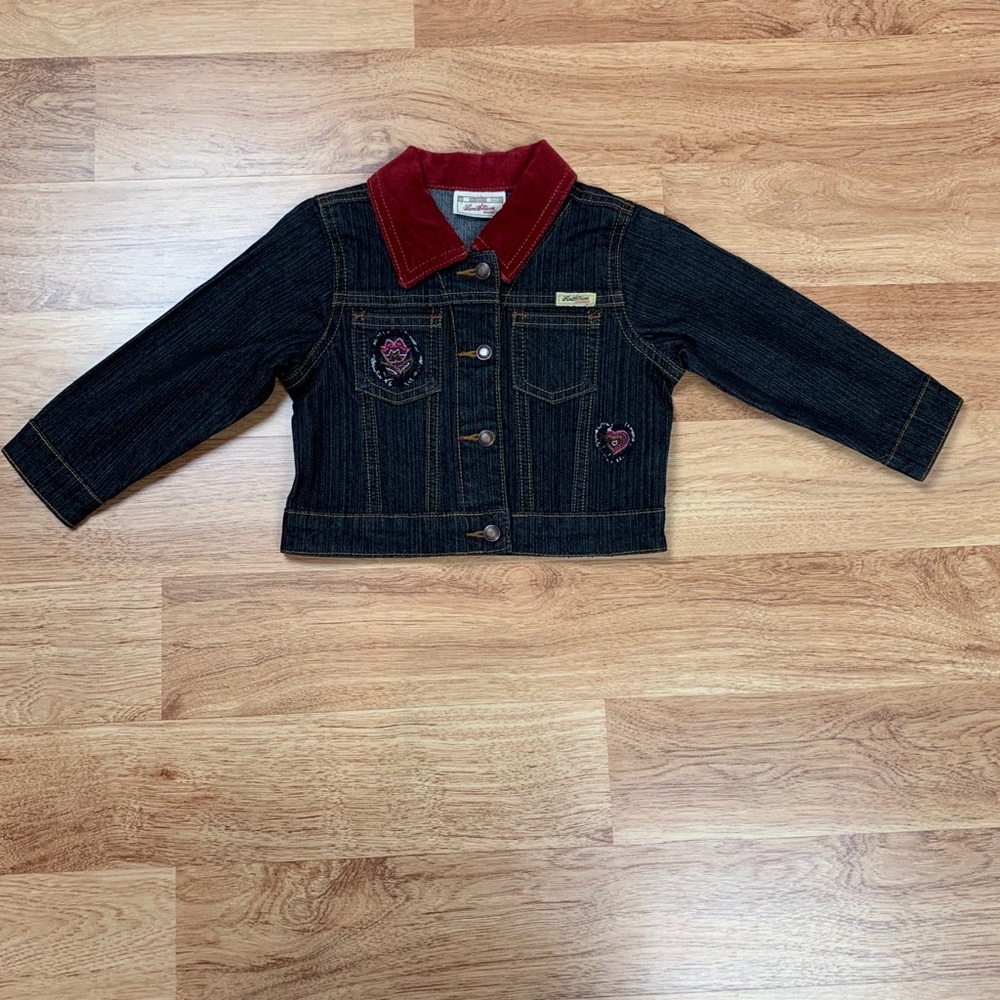 Levi's Strauss Toddler Baby Girl Denim Jean Jacket 18 Months New